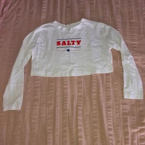Women’s Cotton On Salty Cropped Long Sleeve Tee